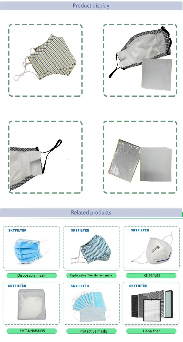 Filtration Efficiency Is More Than 95% Replaceable Filter Element Mask