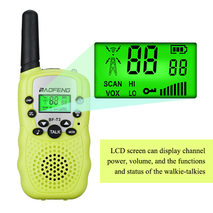 Baofeng BF-T3 UHF FRS Radio Toys Child Mini Kids Walkie Set Set