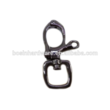 Fashion High Quality Metal Gunmetal Swivel Locked Handbag Hardware Clasp