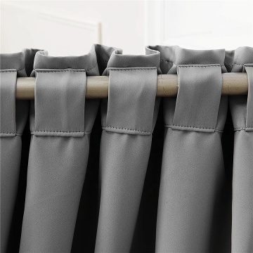 Loops top blackout curtains belts tape curtain