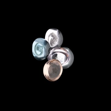 Round Shape Cabochon Glass Constellation pattern Engraving