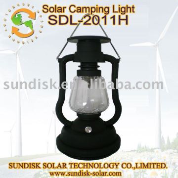 solar camping light with hand cranking