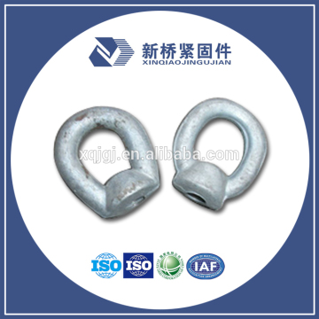 Forged Galvanized DIN Lifting Eye Nut 70KN M16 M20 M24 Stamped eye nut Oval Eye Nuts thimble eye nut