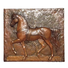 Horse Relief Modeling Mural Wall Sculpture for Indoor and Outdoor