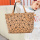 Eco friendly fashion tote bag crossbody handbag top handle shopping bag geometric tote bag for work