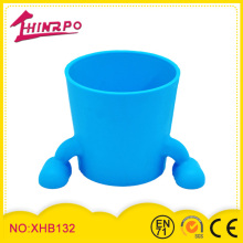 Unique shaped promotional silicone garden pots rubber flowerpot