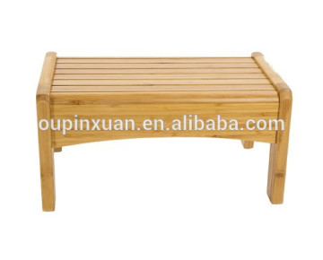 2016 New Bamboo Adjustable foot stool Toilet Stool