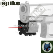 SPIKE Tactical Compact Pistol Low Profile Rifle Red Laser Dot Sight Scope with Rail Mount Black