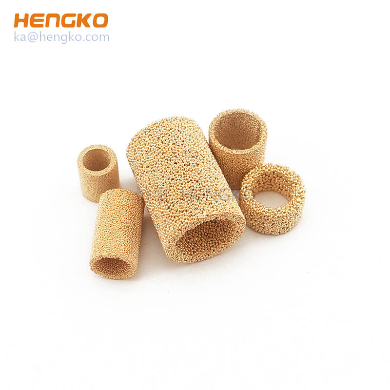 HNEGKO bronze powder sintered micropore exhaust flexible muffler filter pipe sintered porous stainless steel filter