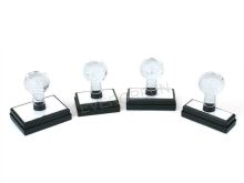 Rectangle Flash Stamp, Return Ddress Stamp, Notary Stamps, Monogram Stamp With Spring Crystal Handle