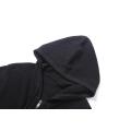 Men's Knitted Full Zip Rib Body Thread Hoodie