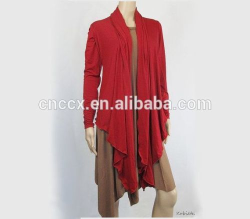 15JWB0141 woman 100%bamboo shawl neck cardigan sweater