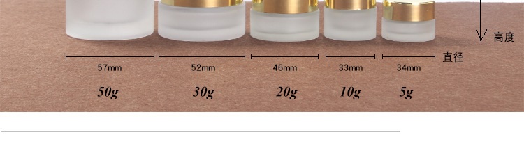 Spot wholesale cosmetics set spray glass bottle emulsion pressure type sample cream eye cream empty bottle (6)