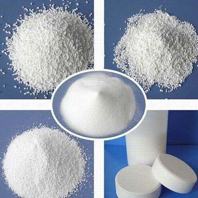 Water Treatment Chemicals Trichloroisocyanuric Acid 90% Swimming Pool Chlorine