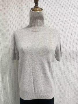 Ladies Valgus High Collar Short Sleeve Pullover