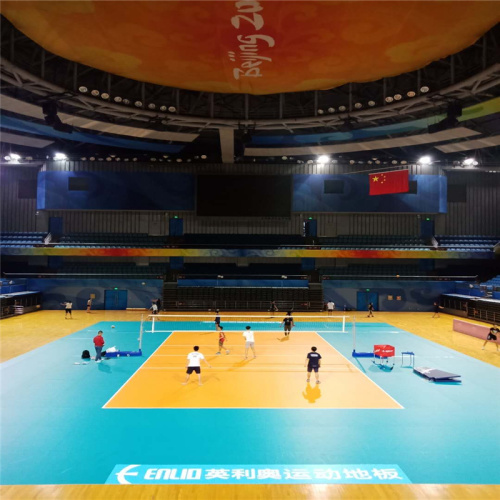 Pista de voleibol profesional de interior FIVB para campeonato