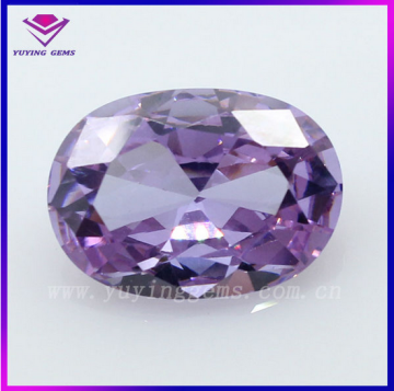 Loose Oval Lavender Zirconia Precious Gemstone Smart Watch CZ