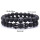 King Crown Black Onyx Matte Bracelet 8mm Beads Natural Stone Chakra Collection Reiki regalo para hombres mujeres
