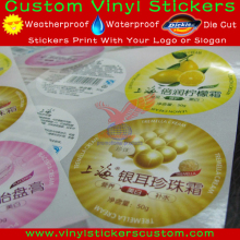 removable round plastic labels