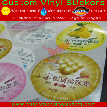 removable round plastic labels