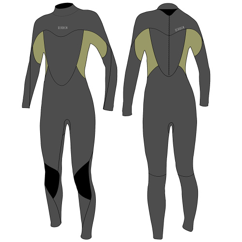 Seaskin 5mm Women's Zipper Pull Fullsuit Diving Wetsuits