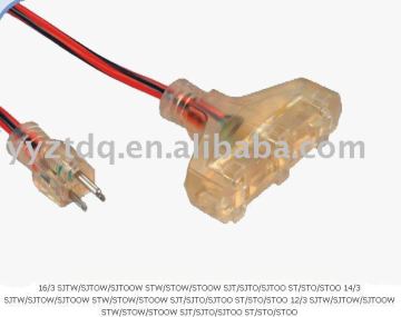 UL/CUL transparent extension cord