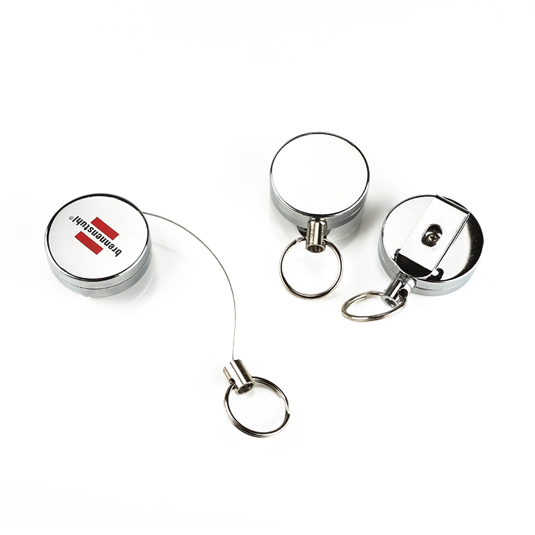 Porte-badge à bobine rétractable et robuste, article de cadeaux de promotion d'affaires pas cher avec votre logo ou votre nom