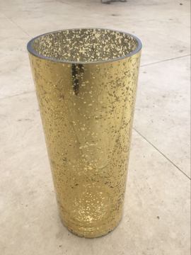 mercury glass vases,mercury cylinder vases,gold silver rose color