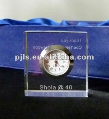 giftware crystal clock