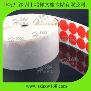 10mm self-adheasive dots velcro hook and loop