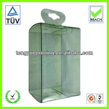 Tuck Top Clear pvc box/pvc clear box with hanger