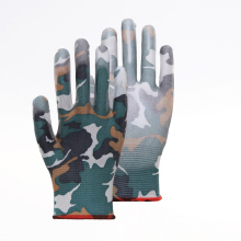 Polyester Shell PU Palm Coated Work Gloves