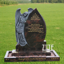 Classic Designs Hand Carved marble angel engraving headstone tombstone