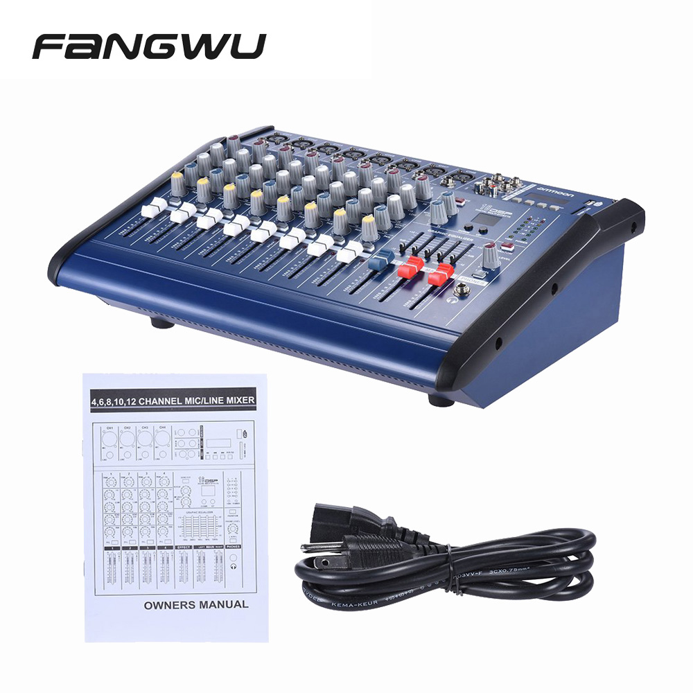 Factory Wholesale USB Dsp 8 Channel Powered Mixer