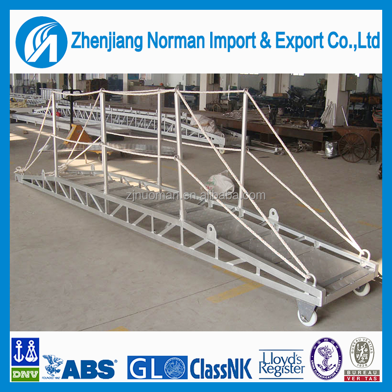 Marine flat aluminum  gangway solas boat aluminium alloy gangway