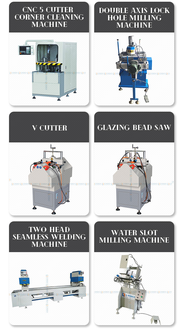 Top And Bottom Two Cutter Surface Corner Clean Machine For PVC UPVC Profile