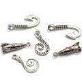 Good Quality 25MM 26MM 31MM Large Fish Hook Pendants Antique Silver Color Fish Hook Charms Jewelry Making Supplier