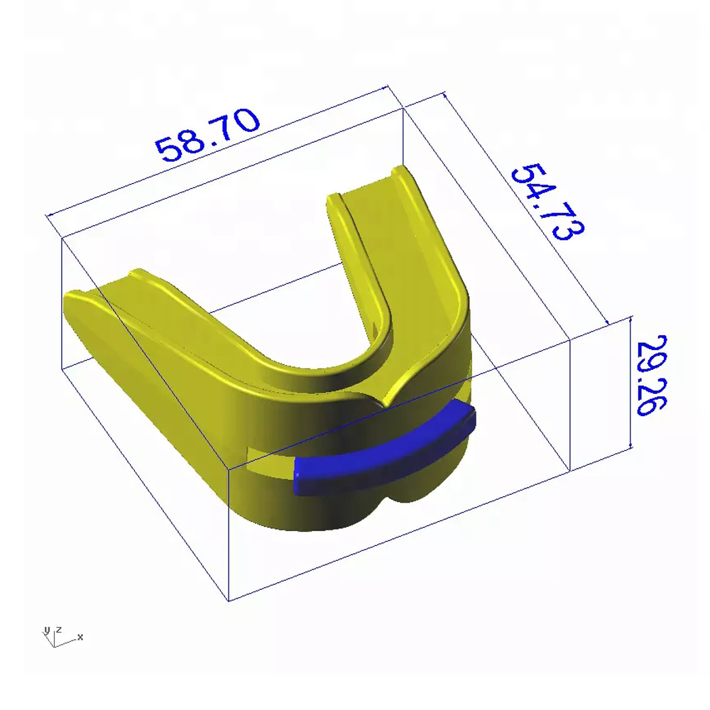 2020 Double Braces Mouth Guard  Latex Sports Mouthguard with Plastic Box for Football Basketball Boxing  Rugby