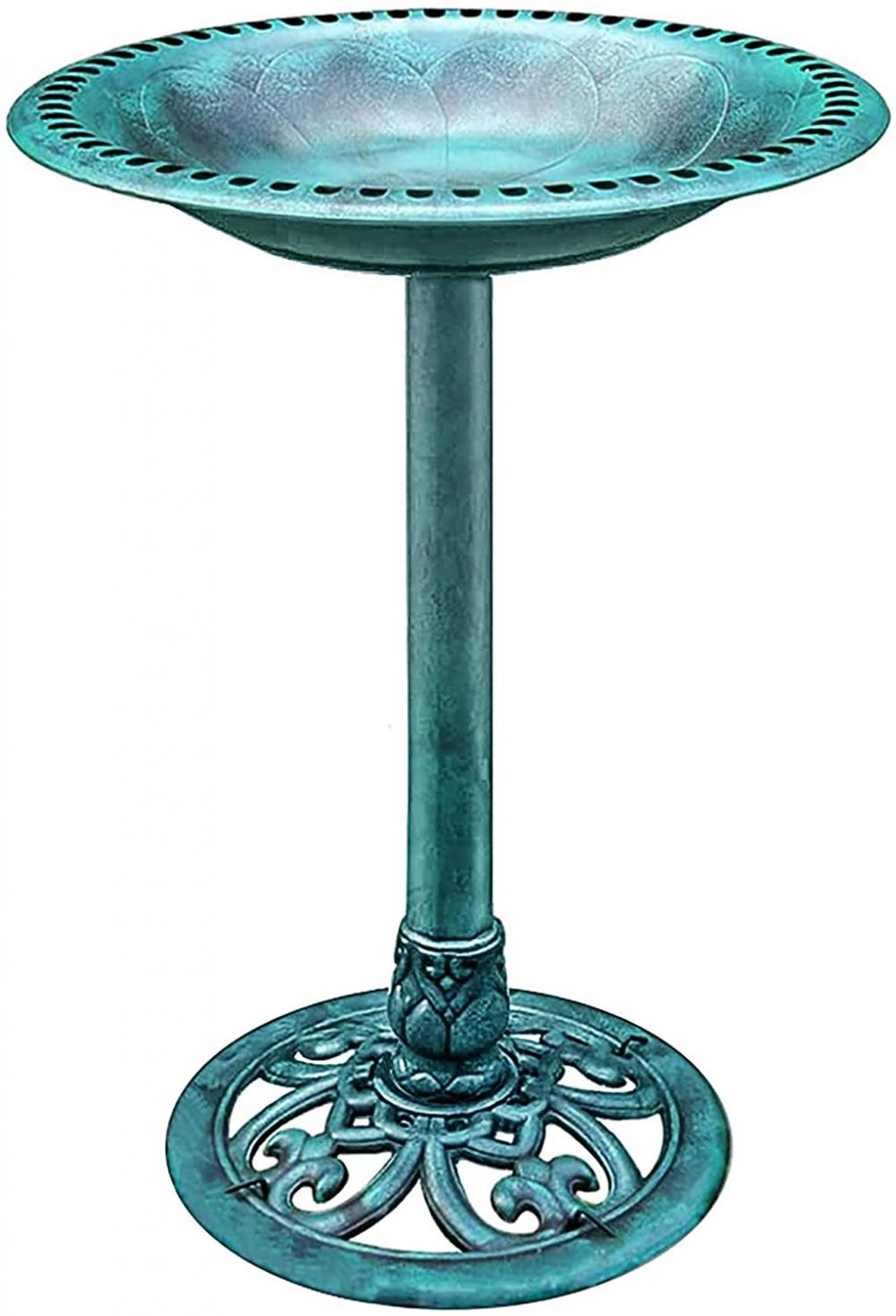 28 Inch Height Polyresin Garden Bird Bath