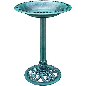 28 Inch Height Polyresin Garden Bird Bath