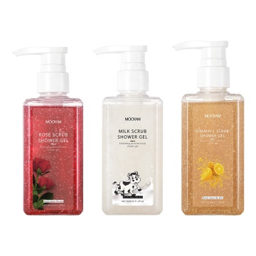 Organic Shower Gel: Long-Lasting Fragrance Bath Fruit Exfoliating Body Wash