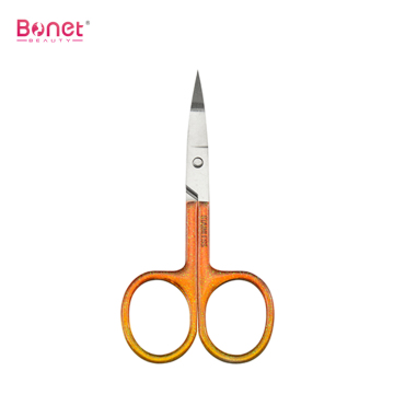 Rubber handle manicure scissors