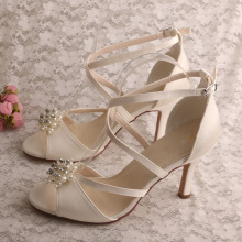 Satin High Heels Summer Shoes for Women