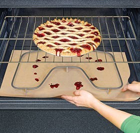 100% Fiberglass Re-usable Oven Cooking Liner 23-in Nonstick Ovenliner