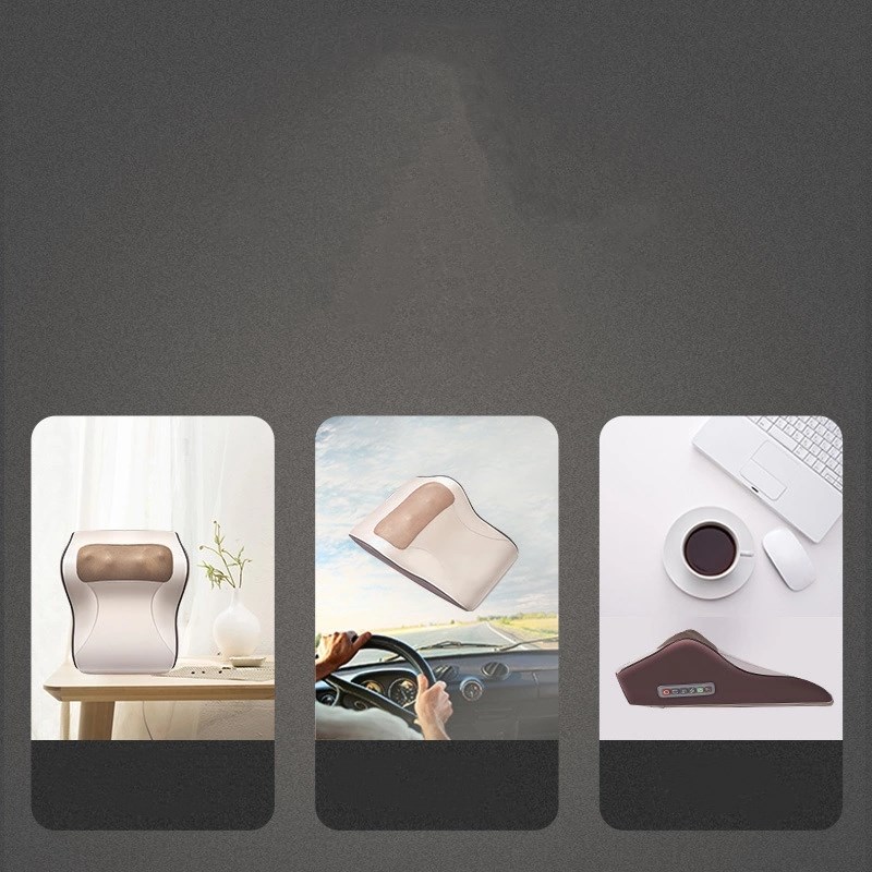 JW Factory Hot Sale Waist Neck Shoulder Massager Car Home Office Leg Massage Cushion Neck Pillow Waist Hot Massager