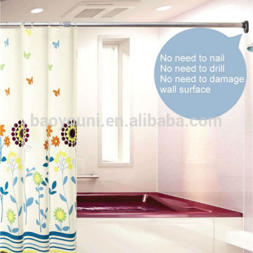 free standing bath rack restroom organization adjustable clothes hanging rack DQ-0120