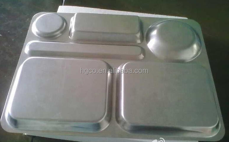 Stainless steel fast food/snack plate/dish