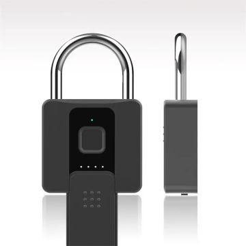 Zinc Alloy Security Fingerprint Electronics Padlock With Key