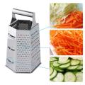 stainless steel 6 side cheese vegetable grater