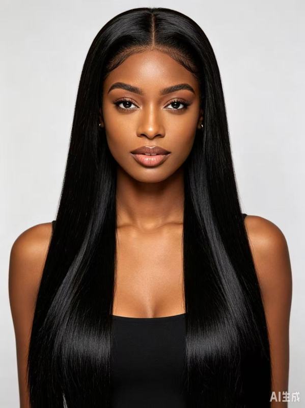 18 Inch 13x4 HD Lace Frontal Straight 220% Density 1B Natural Black